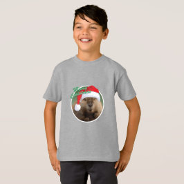 castor de navidades - Camiseta básica para niños