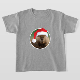 castor de navidades - Camiseta básica para niños