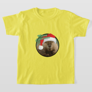 castor de navidades - Camiseta básica para niños