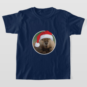 castor de navidades - Camiseta básica para niños