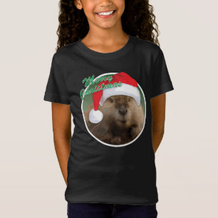 castor de navidades - camiseta de Chica Bella+Canv