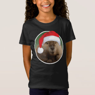 castor de navidades - camiseta de Chica Bella+Canv