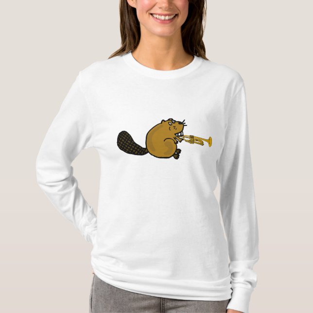Castor del BR que juega la camisa de la trompeta (Anverso)