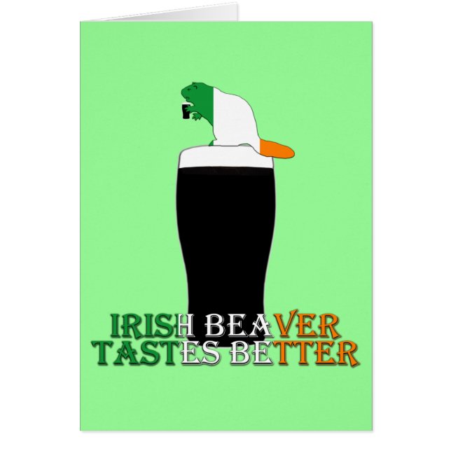 Castor irlandés divertido (Frente)