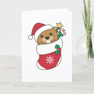 Castor Navidad Nieve Invierno Animales Castor