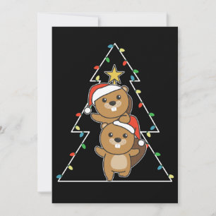 castor Navidades de árbol de Navidad Animales Beav