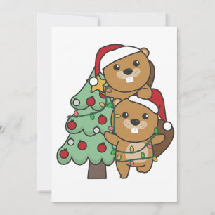castor Navidades de árbol de Navidad Animales Beav