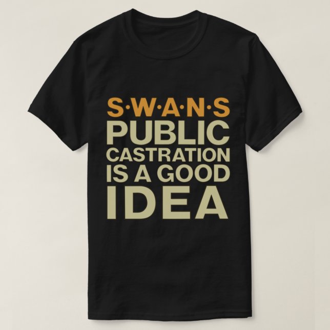 Castración pública de camisetas de SWANS es una bu (Diseño del anverso)