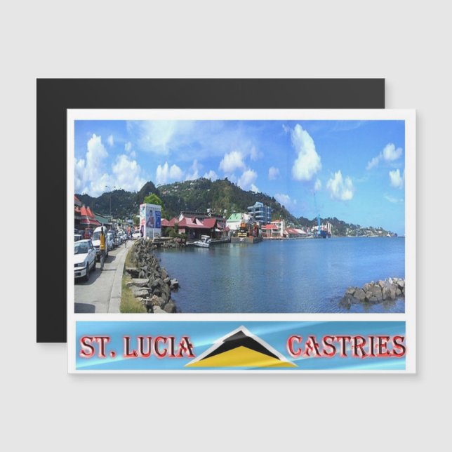 Castries - Santa Lucía - Panorama - (Anverso/Reverso)