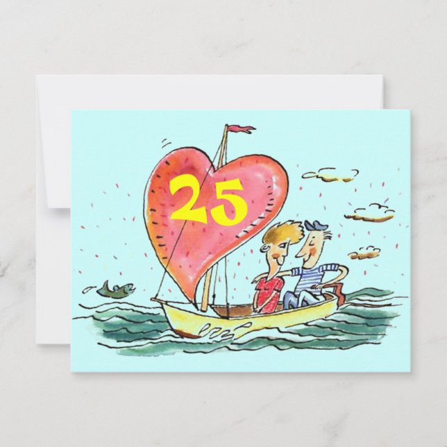 CASUAL 25ª INVITACIÓN DE ANIVERSARIOS DE PLATA (Anverso)