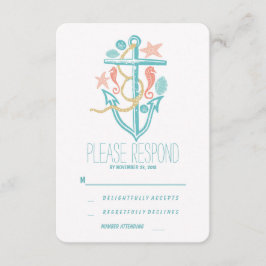 Casual beach Wedding RSVP