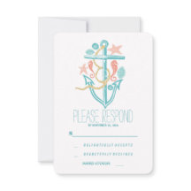 Casual beach Wedding RSVP