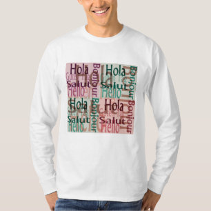 Casual camiseta de manga larga para hombres