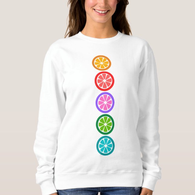 Casual Colorful Fruit Camisas sudaderas (Anverso)