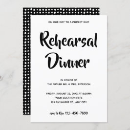 Casual Script| Invitación a la cena de ensayo