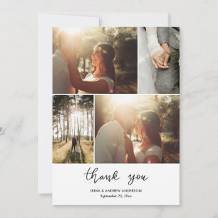 Casual Simple Gracias Script Boda Foto