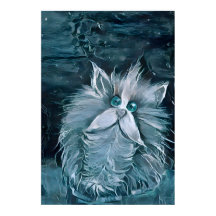 Cat 1 - Mirando a la impresión de lienzo