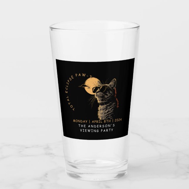 Cat 2024 Fiesta de visualización de eclipse solar  (Anverso)