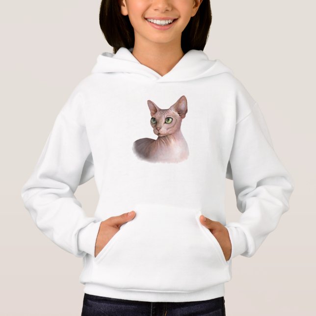 Cat 578 Sphynx white background (Anverso)