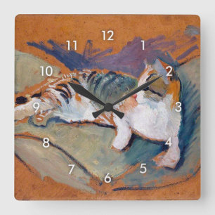 Cat. Agosto Reloj de pared de la plaza de Macke