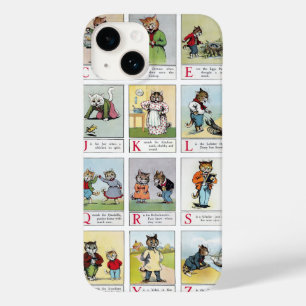 Cat Alphabet, Estuche Louis Wain para iPhone Funda