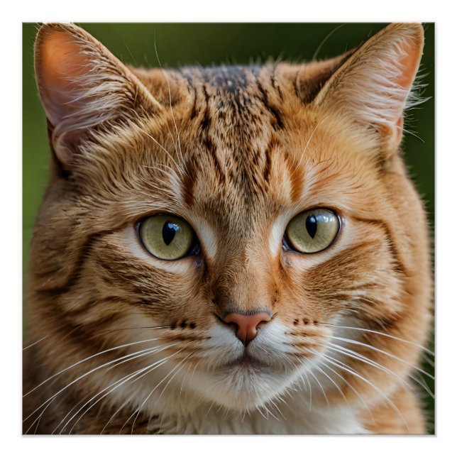 Cat Art 20" x 20", papel Poster (semibrillante) (Anverso)