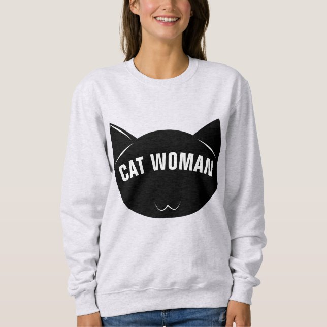 CAT Camisetas WOMAN camisas de capucha (Anverso)