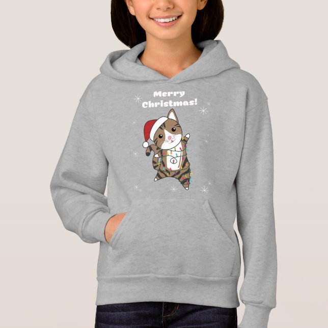 Cat Christmas Snow Winter Animals Cats (Anverso)