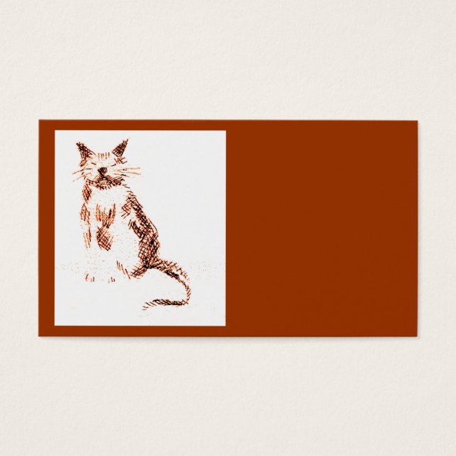 Cat - colores marrones sepia (Frente)