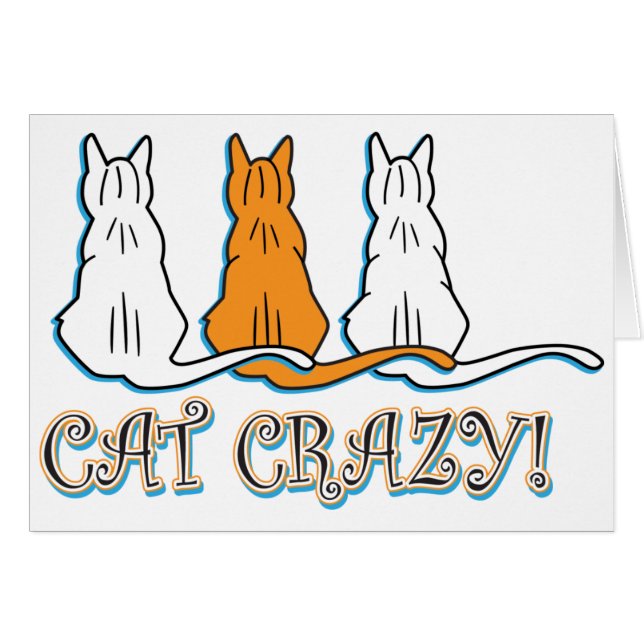Cat Crazy Naranja Tabby Cat (Anverso (Horizontal))
