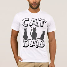 CAT DAD, Camisetas De Gato De Los Hombres
