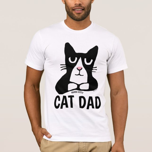 CAT DAD, camisetas de Panda Kitty (Anverso)