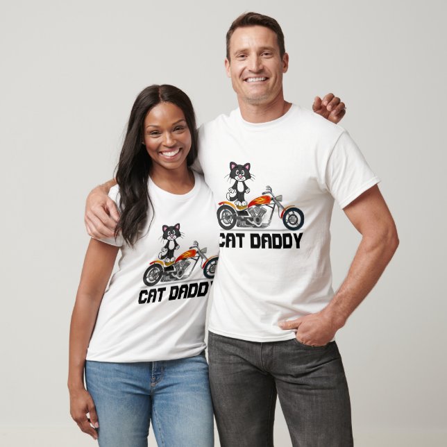 Cat Dad Daddy Biker camisetas y sudaderas (Unisexo)