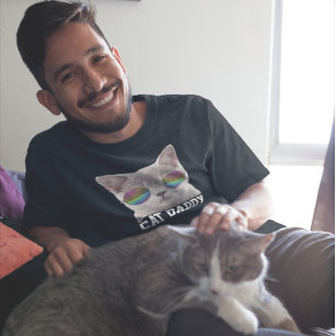 CAT DAD DADDY SE SUELE LAS CAMISETAS MENS DE GUAY