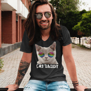 CAT DAD DADDY SE SUELE LAS CAMISETAS MENS DE GUAY