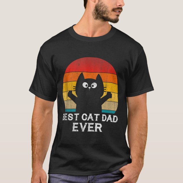 Cat Dad Ever - Funny Cats Tank Top  (Anverso)