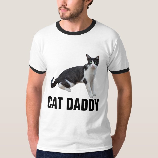 CAT DADDY, camisetas CAT de TUXEDO (Anverso)