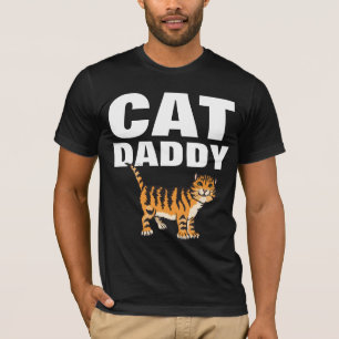 CAT DADDY Dad camisetas, camiseta
