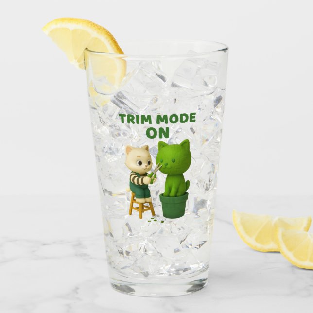 Cat Gardener Topiary Trim Mode Surreal (Anverso (hielo))