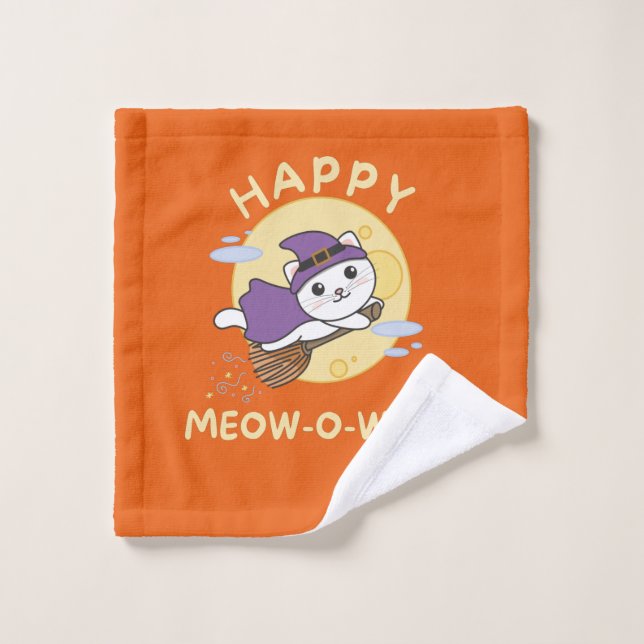 Cat Happy Halloween Happy Meow-o-ween (Toallita)