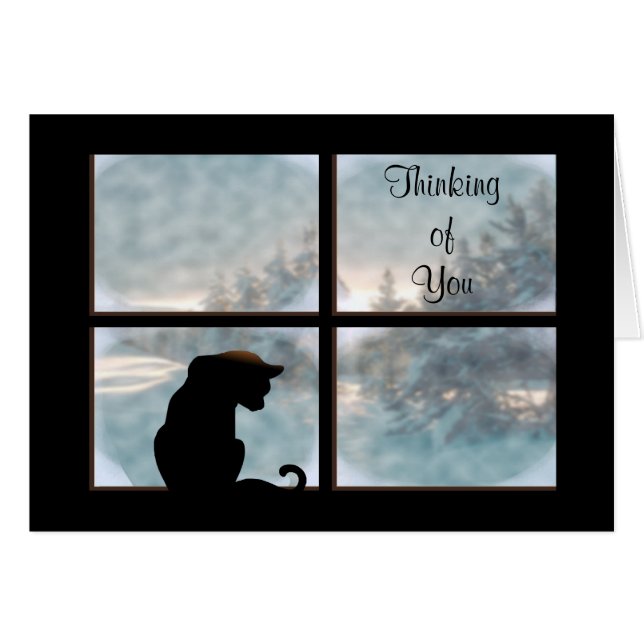 Cat in Window (Anverso (Horizontal))