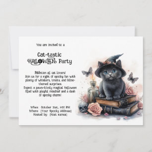 😺 Cat - Invitación a la fiesta de HALLOWEEN