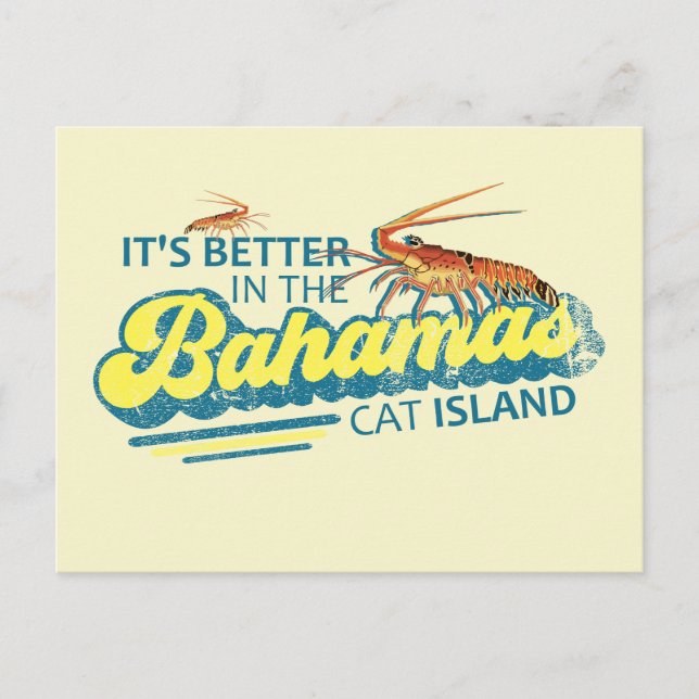 Cat Island Bahamas postales cruceros de vacaciones (Anverso)