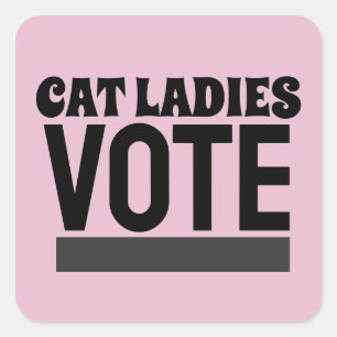 CAT LADIES VOTE PEGATINAS DECALES