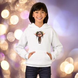 Cat Lady Navidades Elf Chica Hoodie