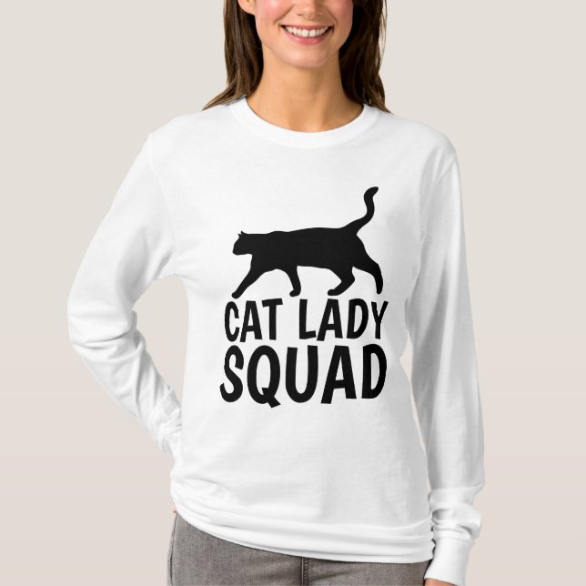 CAT LADY SQUAD camisetas (Anverso)