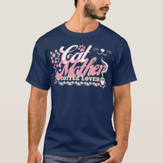CAT MADRE CAMISETA DE AMOR DE CAFÉ
