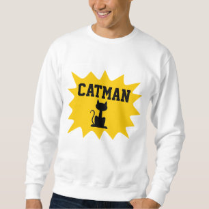 CAT MAN Camisetas de gato masculino graciosas