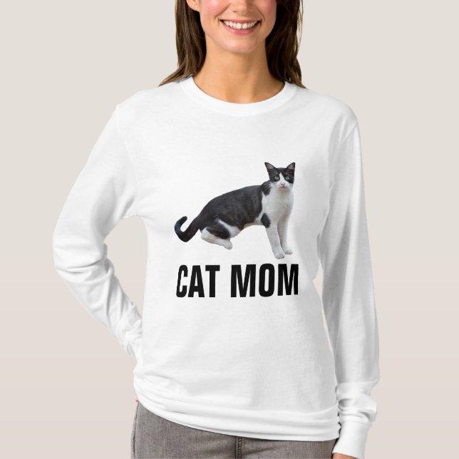 CAT MOM, camisetas CAT de TUXEDO (Anverso)