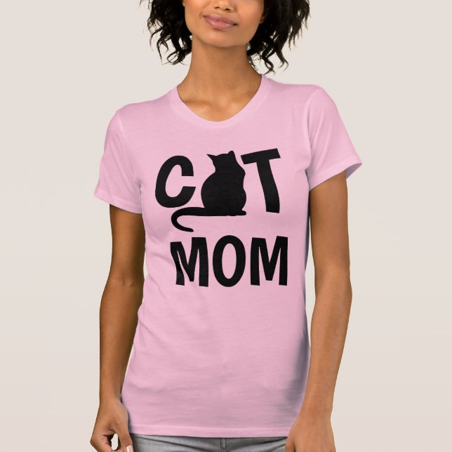 CAT MOM, camisetas rosas (Anverso)